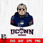 UConn Huskies Jason Voorhees 4 Svg Eps Dxf Png File, Digital Download