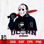 UConn Huskies Jason Voorhees Horror 12 Svg Eps Dxf Png File, NCAA svg, Digital Download, Instant Download