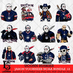 UConn Huskies Jason Voorhees Horror Bundle 12 SVG Eps Dxf Png File, bundle NCAA svg, Digital Download, Instant Download