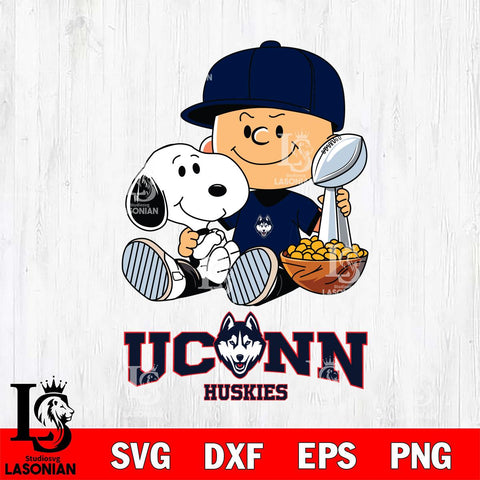 UConn Huskies Peanuts Snoopy Champion football SVG DXF EPS PNG FILE,Snoopy File Cut, NCAA Digital Download,Instant Download,Christmas Silhouette