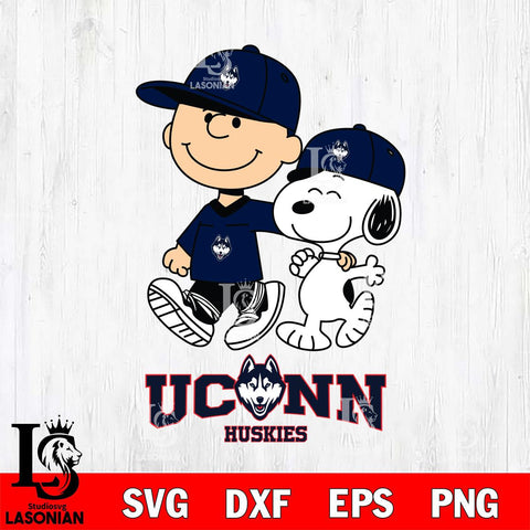 UConn Huskies Peanuts Snoopy Friends SVG DXF EPS PNG FILE,Snoopy File Cut, NCAA Digital Download,Instant Download,Christmas Silhouette