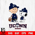 UConn Huskies Peanuts Snoopy Friends Football SVG DXF EPS PNG FILE,Snoopy File Cut, NCAA Digital Download,Instant Download,Christmas Silhouette
