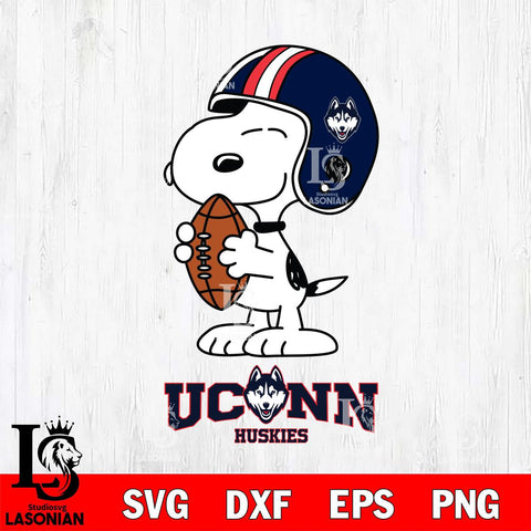 UConn Huskies Snoopy Rugby Svg Eps Dxf Png File, NCAA svg , Digital Download , Instant Download, Cricut File