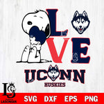 UConn Huskies Snoopy Sport 10 Svg Eps Dxf Png File, Digital Download
