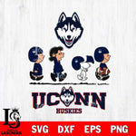 UConn Huskies Snoopy Sport 12 Svg Eps Dxf Png File, Digital Download