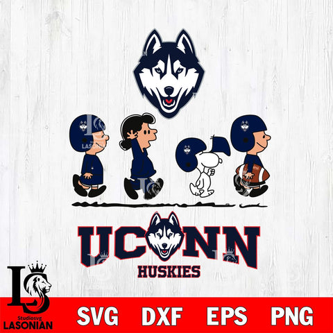 UConn Huskies Snoopy Sport 12 Svg Eps Dxf Png File, Digital Download