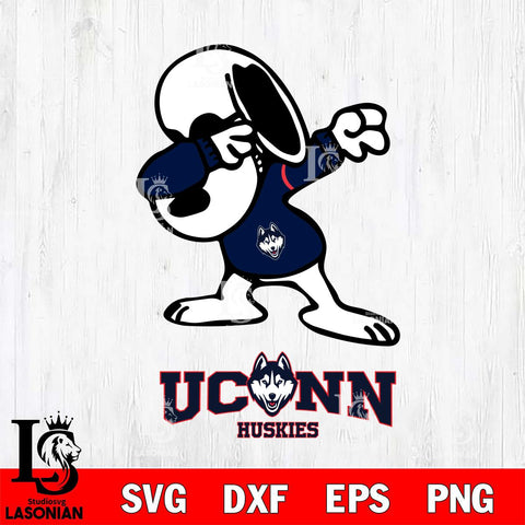 UConn Huskies Snoopy Sport 3 Svg Eps Dxf Png File, Digital Download