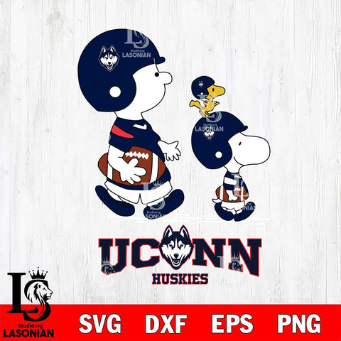 UConn Huskies Snoopy Sport Svg Eps Dxf Png File, Digital Download
