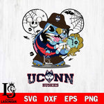 UConn Huskies Stitch Freddy Krueger Halloween Svg Eps Dxf Png File, Digital Download, Instant Download
