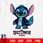 UConn Huskies Stitch Halloween Svg Eps Dxf Png File, NCAA svg, Digital Download, Instant Download