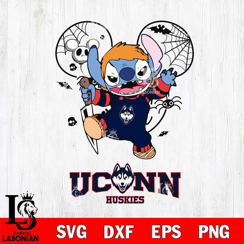 UConn Huskies Stitch Michael Halloween Svg Eps Dxf Png File, Digital Download, Instant Download