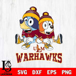 UL Monroe Warhawks Bluey & Bingo 8 Svg Eps Dxf Png File, NCAA svg, Digital Download, Instant Download