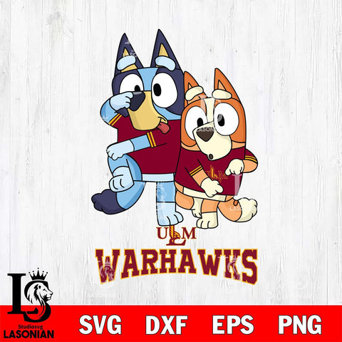 UL Monroe Warhawks Bluey Chilli Dance Mode Svg Eps Dxf Png File, Digital Download, Instant Download