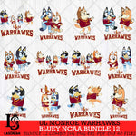 UL Monroe Warhawks Bluey Dace Mode NCAA Bundle 12 SVG Eps Dxf Png File, Digital Download, Instant Download