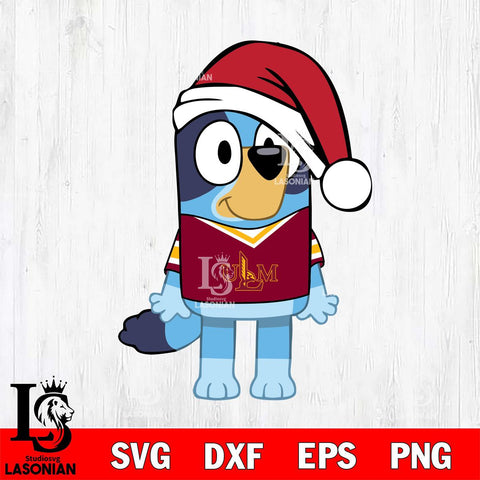 UL Monroe Warhawks Bluey Dog Christmas Svg Eps Dxf Png File, Digital Download, Instant Download