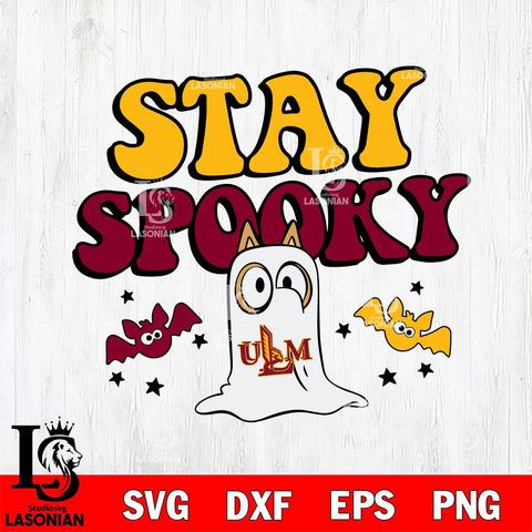 UL Monroe Warhawks Bluey Halloween Stay Spooky Svg Eps Dxf Png File, Digital Download, Instant Download