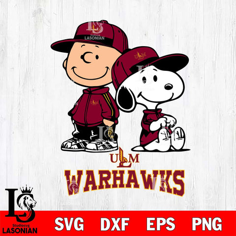 UL Monroe Warhawks Charlie Brown Snoopy Champions Svg Eps Dxf Png File, NCAA svg , Digital Download , Instant Download, Cricut File