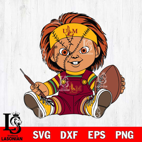 UL Monroe Warhawks Chucky Horror 9 Svg Eps Dxf Png File, NCAA svg, Digital Download, Instant Download