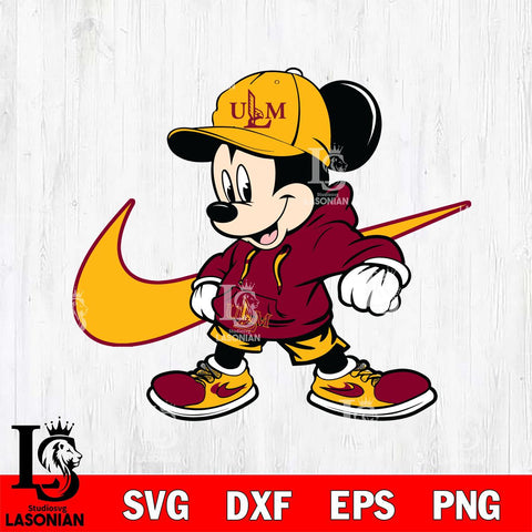 UL Monroe Warhawks Cool Mickey Mouse Svg Eps Dxf Png File, NCAA svg, Digital Download, Instant Download