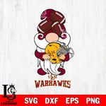 UL Monroe Warhawks Gnomes Helmet Svg Eps Dxf Png File, Digital Download, Instant Download