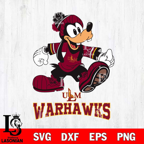 UL Monroe Warhawks Goofy Cool Sport SVG DXF EPS PNG FILE,NCAA svg ,Football Digital Download,Instant Download, Silhouette