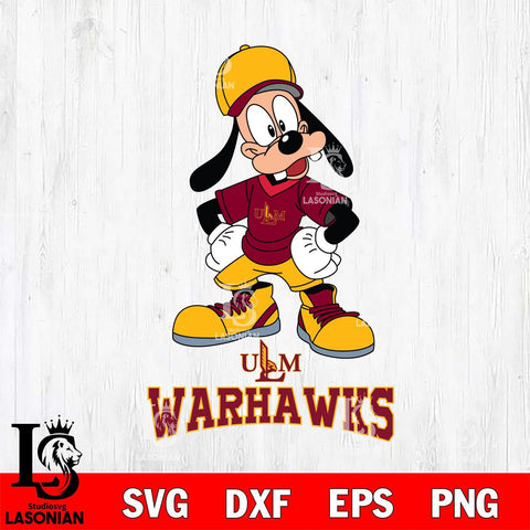 UL Monroe Warhawks Goofy Sport SVG DXF EPS PNG FILE,NCAA svg ,Football Digital Download,Instant Download, Silhouette