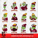 UL Monroe Warhawks Grinch NFL Bundle 12 SVG Eps Dxf Png File, Digital Download, Instant Download
