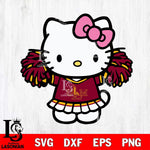 UL Monroe Warhawks Hello Kitty Cheerleader 3 Svg Eps Dxf Png File, Digital Download, Instant Download