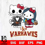 UL Monroe Warhawks Hello Kitty Horror 11 Svg Eps Dxf Png File, Digital Download