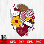 UL Monroe Warhawks Hello Kitty NCAA 2 Svg Eps Dxf Png File, Digital Download, Instant Download