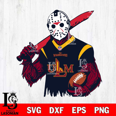 UL Monroe Warhawks Jason Voorhees Horror 11 Svg Eps Dxf Png File, NCAA svg, Digital Download, Instant Download
