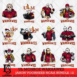 UL Monroe Warhawks Jason Voorhees NCAA Bundle 12 SVG Svg Eps Dxf Png File, Digital Download
