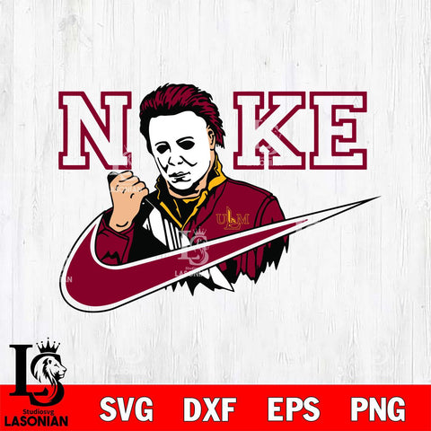 UL Monroe Warhawks Michael Myers Nike Svg Eps Dxf Png File, Digital Download, Instant Download