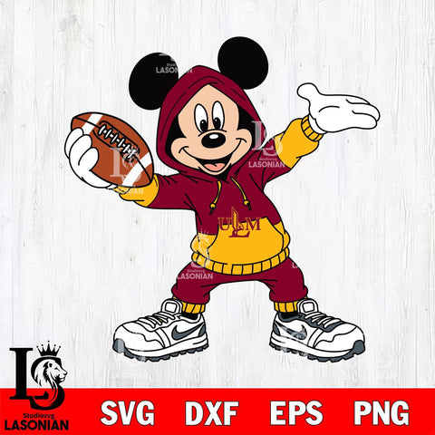 UL Monroe Warhawks Mickey Disney Football Christmas File Cut, NCAA SVG DXF EPS PNG FILE, Digital Download , Criucut , Silhouette