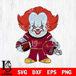 UL Monroe Warhawks Pennywise Horror Sport Svg Eps Dxf Png File, Digital Download
