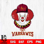 UL Monroe Warhawks Pennywise Horror Sport 4 Svg Eps Dxf Png File, Digital Download
