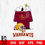 UL Monroe Warhawks Snoopy Chill Football SVG DXF EPS PNG FILE,Snoopy File Cut, NCAA Digital Download,Instant Download,Christmas Silhouette