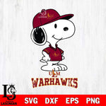 UL Monroe Warhawks Snoopy Football sport SVG DXF EPS PNG FILE,Snoopy File Cut, NCAA Digital Download,Instant Download,Christmas Silhouette