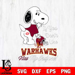 UL Monroe Warhawks Snoopy If you dont like kiss SVG DXF EPS PNG FILE,Snoopy File Cut, NCAA Digital Download,Instant Download,Christmas Silhouette