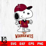 UL Monroe Warhawks Snoopy football SVG DXF EPS PNG FILE,Snoopy File Cut, NCAA Digital Download,Instant Download,Christmas Silhouette
