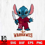 UL Monroe Warhawks Stitch Horror 2 Svg Eps Dxf Png File, NCAA svg, Digital Download, Instant Download