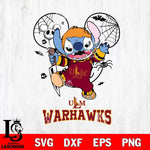 UL Monroe Warhawks Stitch Michael Halloween Svg Eps Dxf Png File, Digital Download, Instant Download