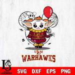 UL Monroe Warhawks Stitch Pennywise Halloween Svg Eps Dxf Png File, Digital Download, Instant Download