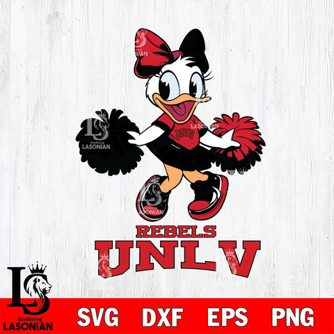 UNLV Rebels Daisy Duck Cheerleader Disney, Svg Eps Dxf Png File, Digital Download