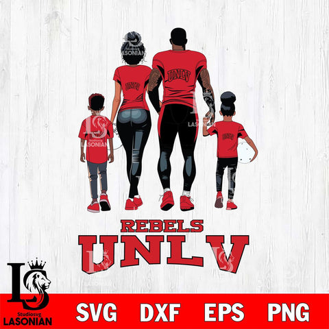 UNLV Rebels Family Love Rugby SVG DXF EPS PNG FILE,NCAA SVG, Father day Digital Download,Instant Download, Silhouette