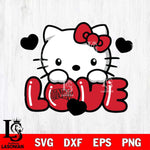 UNLV Rebels Hello Kitty Love Svg Eps Dxf Png File, Digital Download, Instant Download