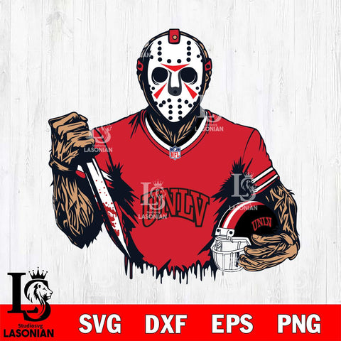 UNLV Rebels Jason Voorhees Horror 5 Svg Eps Dxf Png File, NCAA svg, Digital Download, Instant Download