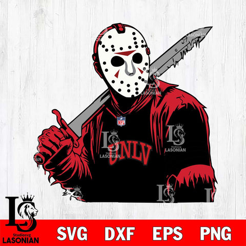 UNLV Rebels Jason Voorhees Horror 7 Svg Eps Dxf Png File, NCAA svg, Digital Download, Instant Download