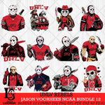 UNLV Rebels Jason Voorhees Horror Bundle 12 SVG Eps Dxf Png File, bundle NCAA svg, Digital Download, Instant Download