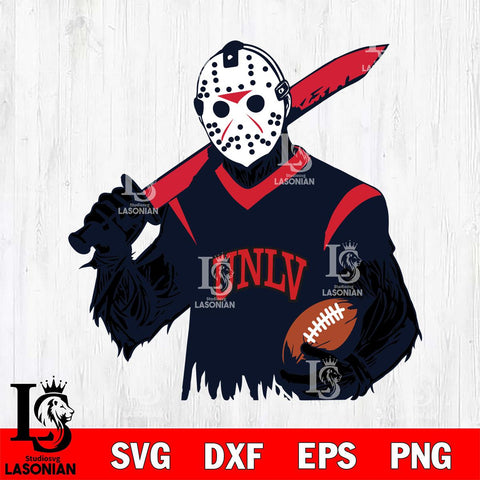 UNLV Rebels Jason Voorhees Horror Halloween 2 Svg Eps Dxf Png File, NCAA svg, Digital Download, Instant Download